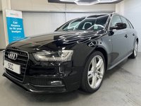 USED 2014 14 AUDI A4  2.0 TDI S line Estate 5dr Diesel Manual Euro 5 (s/s) (150 ps) 1 Owner, Bluetooth, P.Sensors