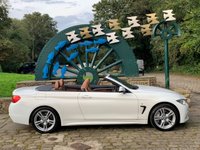 USED 2016 66 BMW 4 SERIES 3.0 435D XDRIVE M SPORT 2d 309 BHP 2016/66reg BMW 435D M-SPORT HARDTOP CONVERTIBLE - X-DRIVE - AUTOMATIC - MERINO PREMIUM LEATHER SPORTS SEATS - 1 FORMER KEEPER - SERVICE HISTORY - SATELLITE NAVIGATION - 18 INCH ALLOY WHEELS - FREE 6 MONTHS WARRANTY / BREAKDOWN RECOVERY INCLUDED