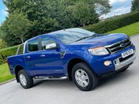 USED 2016 16 FORD RANGER 3.2 LIMITED 4X4 DCB TDCI 4d 197 BHP ** NO VAT ** LEATHER + TOWBAR