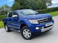 USED 2016 16 FORD RANGER 3.2 LIMITED 4X4 DCB TDCI 4d 197 BHP ** NO VAT ** LEATHER + TOWBAR