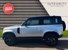 USED 2021 21 LAND ROVER DEFENDER 2.0 HSE 3d 296 BHP ELECTRIC DEPLOYABLE TOWBAR - SAT NAV - BLUETOOTH HANDSFREE- DAB RADIO - SUNROOF - MERIDIAN SOUND SYSTEM - WIRELESS CHARGER - 360 DEGREE PARKING AID - AIR SUSPENSION