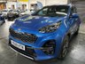 USED 2018 68 KIA SPORTAGE 1.6 CRDI GT-LINE ISG 5d 135 BHP 49600 MILES - KIA HISTORY - BLUE FLAME- BLACK LEATHER WITH RED PIPING AND STITCHING- LANE DEPARTURE - TOWBAR - PRIVACY GLASS - REVERSE CAMERA