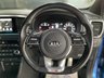 USED 2018 68 KIA SPORTAGE 1.6 CRDI GT-LINE ISG 5d 135 BHP 49600 MILES - KIA HISTORY - BLUE FLAME- BLACK LEATHER WITH RED PIPING AND STITCHING- LANE DEPARTURE - TOWBAR - PRIVACY GLASS - REVERSE CAMERA