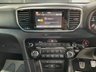 USED 2018 68 KIA SPORTAGE 1.6 CRDI GT-LINE ISG 5d 135 BHP 49600 MILES - KIA HISTORY - BLUE FLAME- BLACK LEATHER WITH RED PIPING AND STITCHING- LANE DEPARTURE - TOWBAR - PRIVACY GLASS - REVERSE CAMERA