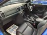 USED 2018 68 KIA SPORTAGE 1.6 CRDI GT-LINE ISG 5d 135 BHP 49600 MILES - KIA HISTORY - BLUE FLAME- BLACK LEATHER WITH RED PIPING AND STITCHING- LANE DEPARTURE - TOWBAR - PRIVACY GLASS - REVERSE CAMERA
