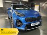 USED 2018 68 KIA SPORTAGE 1.6 CRDI GT-LINE ISG 5d 135 BHP 49600 MILES - KIA HISTORY - BLUE FLAME- BLACK LEATHER WITH RED PIPING AND STITCHING- LANE DEPARTURE - TOWBAR - PRIVACY GLASS - REVERSE CAMERA