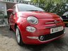USED 2019 68 FIAT 500 1.2 LOUNGE 3d 69 BHP NEW SHAPE Very Low Mileage! Full Service History + Just Serviced! NEW MOT, Great fuel economy!