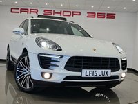 USED 2015 15 PORSCHE MACAN 3.0 V6 TD (258 PS) S PDK 4WD ( EURO 6 ) S/S 5DR + NAV + BOSE + PAN ROOF +E/M/HEAT ADAT. TURBO LEATHERS + PASM + AIR SUSPENSION + R/CAM + F/R PARK + BI-XENON PDLS +CRUISE + LANE KEEP + 21S PANROOF+21S+PDLS+R/CAM+TURBO LEATHERS+BOSE+NAV+CRUISE