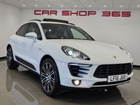 USED 2015 15 PORSCHE MACAN 3.0 V6 TD (258 PS) S PDK 4WD ( EURO 6 ) S/S 5DR + NAV + BOSE + PAN ROOF +E/M/HEAT ADAT. TURBO LEATHERS + PASM + AIR SUSPENSION + R/CAM + F/R PARK + BI-XENON PDLS +CRUISE + LANE KEEP + 21S PANROOF+21S+PDLS+R/CAM+TURBO LEATHERS+BOSE+NAV+CRUISE