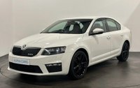 USED 2014 14 SKODA OCTAVIA 2.0 VRS TDI CR 5d 181 BHP High Gloss Candy White, Leather / Alcantara Sports Seats, Black Gloss Alloy Wheels