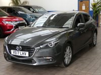 USED 2017 17 MAZDA 3 2.0 SPORT NAV 5d 118 BHP Sat Nav, Heated Seats, Cruise Control, Heads Up Display, Rear Camera. CAZ AND ULEZ COMPLIANT