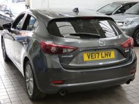 USED 2017 17 MAZDA 3 2.0 SPORT NAV 5d 118 BHP Sat Nav, Heated Seats, Cruise Control, Heads Up Display, Rear Camera. CAZ AND ULEZ COMPLIANT