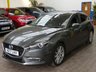 USED 2017 17 MAZDA 3 2.0 SPORT NAV 5d 118 BHP Sat Nav, Heated Seats, Cruise Control, Heads Up Display, Rear Camera. CAZ AND ULEZ COMPLIANT
