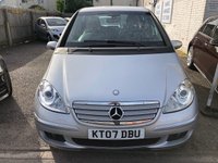 USED 2007 07 MERCEDES-BENZ A-CLASS 2.0 A160 CDI AVANTGARDE SE 5d 81 BHP LOW MILEAGE DIESEL AUTOMATIC !!! CLEAN CONDITION THROUGHOUT WITH GOOD SERVICE HISTORY AND A NEW MOT ON PURCHASE!!! CHEAP/ ECO TO RUN WITH OVER 50 MPG AND INSURANCE GROUP 10. COMES WITH GOOD SPEC INCLUDING REMOTE CENTRAL LOCKING, FRONT FOG LIGHTS, ALLOY WHEELS, HALF LEATHER INTERIOR, ELECTRIC WINDOWS AND MIRRORS, MULTI FUNCTION STEERING WHEEL, AUTOMATIC LIGHTS AND WIPERS, AIR CON, CD/RADIO, CRUISE CONTROL/ SPEED LIMITER AND 2 KEYS. WILL NOT BE AROUND FOR LONG!!