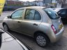 USED 2004 NISSAN MICRA 1.2 S 5d 80 BHP ULTRA LOW MILEAGE AUTOMATIC !!! COMES WITH GOOD SERVICE HISTORY AND A NEW MOT ON PURCHASE.  AVERAGE 45 MPG AND INSURANCE GROUP 10. TIMING CHAIN RUN ENGINE TO GIVE PEACH OF MIND. COMES IN A NICE GOLD COLOUR. SPECS INCLUDE REMOTE LOCKING, ELECTRIC WINDOWS, CD/RADIO, CLOTH INTERIOR, STEEL WHEELS. WONT BE AROUND FOR LONG.