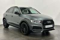 USED 2017 67 AUDI Q3 2.0 TDI QUATTRO BLACK EDITION 5d 182 BHP Striking Daytona Grey, Alcantara / Leather S Line Sports Seats , Audi Exclusive Black Styling Pack