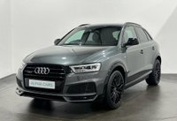 USED 2017 67 AUDI Q3 2.0 TDI QUATTRO BLACK EDITION 5d 182 BHP Striking Daytona Grey, Alcantara / Leather S Line Sports Seats , Audi Exclusive Black Styling Pack