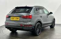 USED 2017 67 AUDI Q3 2.0 TDI QUATTRO BLACK EDITION 5d 182 BHP Striking Daytona Grey, Alcantara / Leather S Line Sports Seats , Audi Exclusive Black Styling Pack