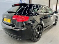 USED 2012 62 AUDI A3 2.0 TDI Black Edition Sportback 5dr Diesel Manual Euro 5 (s/s) (140 ps) BOSE, 1 Owner, &pound;35 Tax