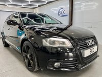 USED 2012 62 AUDI A3 2.0 TDI Black Edition Sportback 5dr Diesel Manual Euro 5 (s/s) (140 ps) BOSE, 1 Owner, &pound;35 Tax