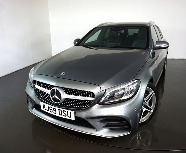 2020 69 Mercedes-Benz C-Class 2.0 C 220 D AMG LINE EDITION 5d AUTO-2 OWNER CAR FINISHED IN SELENITE GREY WITH BLACK LEATHER-REVERSE CAMERA-ACTIVE PARK ASSIST-BLUETOOTH-CRUISE CONTROL-ELECTRIC FOLDING MIRRORS-DAB RADIO-AUTOMATIC HIGH BEAM CONTROL PLUS-HEATED SEATS-KEYLESS SATRT-18