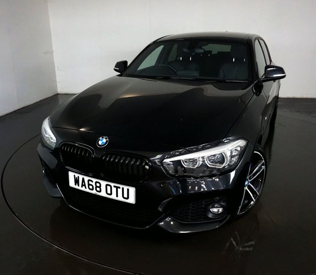2018 68 BMW 1 Series 2.0 118D M SPORT SHADOW EDITION 5d AUTO-2 OWNER CAR-BLACK DAKOTA LEATHER-18