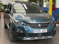 USED 2019 19 PEUGEOT 5008 1.5 BLUEHDI S/S GT LINE PREMIUM 5d 129 BHP 7 SEATS SAT NAV PART LEATHER INTERIOR HEATED SEATS PANORAMIC SUNROOF REAR VIEW CAMERA PARKING SENSORS 1 OWNER 6 MONTHS GOLD WARRANTY