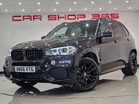 USED 2017 66 BMW X5 3.0 30D (258 PS) M SPORT AUTO XDRIVE ( EURO 6 ) S/S 5DR + PRO NAV + PANORAMIC E/SUNROOF + E/M/HEATED COMFORT / SPORT LEATHERS + HEAD UP + HARMAN KARDON + M SPORT PLUS PACK + R/CAMERA + F/R PARK + XENON / L.E.D.S + 20S + E/BOOT  PANROOF+R/CAM+XENON+COMFORT SEATS+NAV+HUD+HK+CRUISE