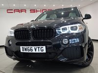 USED 2017 66 BMW X5 3.0 30D (258 PS) M SPORT AUTO XDRIVE ( EURO 6 ) S/S 5DR + PRO NAV + PANORAMIC E/SUNROOF + E/M/HEATED COMFORT / SPORT LEATHERS + HEAD UP + HARMAN KARDON + M SPORT PLUS PACK + R/CAMERA + F/R PARK + XENON / L.E.D.S + 20S + E/BOOT  PANROOF+R/CAM+XENON+COMFORT SEATS+NAV+HUD+HK+CRUISE