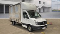USED 2017 17 VOLKSWAGEN CRAFTER 2.0 CR35 TDI C/C L BMT 5d 109 BHP GREAT VAN + ULEZ COMPLIANT + CURTAIN SIDES + CLIMATE CONTROL + NO VAT + 12 MONTH MOT + 6 MONTH WARRANTY