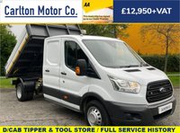 USED 2016 16 FORD TRANSIT 350 L3 D/CAB TIPPER & TOOLSTORE [ ONE STOP BODY ] DRW  Direct to us from lease company