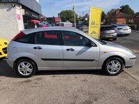USED 2003 53 FORD FOCUS 1.6 ZETEC 5d 99 BHP AUTOMATIC, 1 FORMER KEEPER, SERVICE HISTORY, NEW MOT, CD/RADIO, ELECTRIC WINDOWS, REMOTE CENTRAL LOCKING, FRONT FOG LIGHTS, ALLOY WHEELS AND CLOTH INTERIOR. CHEAP AUTOMATIC CARS ARE VERY SOUGHT AFTER AND WONT BE AROUND FOR LONG!