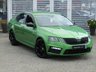 USED 2017 17 SKODA OCTAVIA 2.0 VRS TDI DSG 5d 181 BHP Finished in RALLYE GREEN METALLIC with contrasting BLACK SPORTS EMBOSSED SEATS. This is one the most spacious and best value cars in its class. Economical 55.4 average MPG with 181 BHP giving it that extra punch. Features include SAT NAV, APPLE PLAY,  DAB RADIO, 18" Alloys, LED run lights, B/Tooth, Cruise and much more. Dealer serviced at 3211 miles, 38000 miles, and on arrival at 56005 miles.