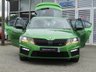 USED 2017 17 SKODA OCTAVIA 2.0 VRS TDI DSG 5d 181 BHP Finished in RALLYE GREEN METALLIC with contrasting BLACK SPORTS EMBOSSED SEATS. This is one the most spacious and best value cars in its class. Economical 55.4 average MPG with 181 BHP giving it that extra punch. Features include SAT NAV, APPLE PLAY,  DAB RADIO, 18" Alloys, LED run lights, B/Tooth, Cruise and much more. Dealer serviced at 3211 miles, 38000 miles, and on arrival at 56005 miles.