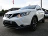 USED 2015 15 NISSAN QASHQAI 1.5 DCI TEKNA 5d 108 BHP Finished in STORM WHITE METALLIC with contrasting EBONY BLACK LEATHER HEATED SEATS. The Qashqai is one of the best selling SUV's around at the moment. This Top of the range edition is comfy, easy to drive and has enough space for 5 adults. Features include, Full heated leather, Sat Nav, Pan Roof, Electric Seats, 360  Cameras, B/Tooth, 18" Alloys and much more. Dealer serviced at 23196 miles and at 43674 miles and on arrival at 79949 miles.