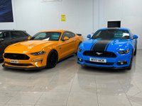 USED 2018 18 FORD MUSTANG 5.0 GT 2d 444 BHP CUSTOM PACK 2 + RECARO SEATS - EXCLUSIVE BODY COLOUR ORANGE FURY!