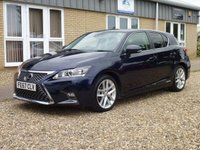 USED 2017 67 LEXUS CT 1.8 200H LUXURY 5d 135 BHP www.suffolkcarcentre.co.uk - Located at Reydon