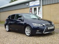 USED 2017 67 LEXUS CT 1.8 200H LUXURY 5d 135 BHP www.suffolkcarcentre.co.uk - Located at Reydon