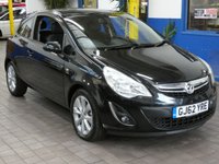 USED 2012 62 VAUXHALL CORSA 1.2 ACTIVE AC 3d 83 BHP NICE TIDY EXAMPLE LADY OWNER 9 SERVICES TO 93K MILES