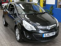 USED 2012 62 VAUXHALL CORSA 1.2 ACTIVE AC 3d 83 BHP NICE TIDY EXAMPLE LADY OWNER 9 SERVICES TO 93K MILES