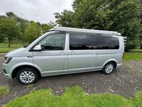 USED 2017 17 VOLKSWAGEN TRANSPORTER 4 BERTH LUXURY CAMPERVAN WITH REAR TAILGATE 2.0 T30 TDI  HIGHLINE BMT 150 BHP VOLKSWAGEN TRANSPORTER CALEDONIAN CAMPERS CONVERSION LONG WHEEL BASE 150 BHP 4 BERTH LUXURY CAMPERVAN WITH REAR TAILGATE AND REAR EXYERNAL SHOWER