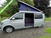 USED 2017 17 VOLKSWAGEN TRANSPORTER 4 BERTH LUXURY CAMPERVAN WITH REAR TAILGATE 2.0 T30 TDI  HIGHLINE BMT 150 BHP VOLKSWAGEN TRANSPORTER CALEDONIAN CAMPERS CONVERSION LONG WHEEL BASE 150 BHP 4 BERTH LUXURY CAMPERVAN WITH REAR TAILGATE AND REAR EXYERNAL SHOWER