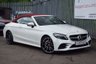 USED 2018 68 MERCEDES-BENZ C-CLASS 2.0 C 300 D AMG LINE PREMIUM PLUS 2d 242 BHP RED LEATHER - BURMESTER SOUND - RED ROOF - DIGITAL COCKPIT - 19"