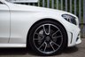 USED 2018 68 MERCEDES-BENZ C-CLASS 2.0 C 300 D AMG LINE PREMIUM PLUS 2d 242 BHP RED LEATHER - BURMESTER SOUND - RED ROOF - DIGITAL COCKPIT - 19"