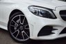 USED 2018 68 MERCEDES-BENZ C-CLASS 2.0 C 300 D AMG LINE PREMIUM PLUS 2d 242 BHP RED LEATHER - BURMESTER SOUND - RED ROOF - DIGITAL COCKPIT - 19"