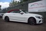 USED 2018 68 MERCEDES-BENZ C-CLASS 2.0 C 300 D AMG LINE PREMIUM PLUS 2d 242 BHP RED LEATHER - BURMESTER SOUND - RED ROOF - DIGITAL COCKPIT - 19"