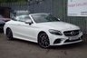 USED 2018 68 MERCEDES-BENZ C-CLASS 2.0 C 300 D AMG LINE PREMIUM PLUS 2d 242 BHP RED LEATHER - BURMESTER SOUND - RED ROOF - DIGITAL COCKPIT - 19"