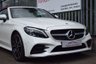 USED 2018 68 MERCEDES-BENZ C-CLASS 2.0 C 300 D AMG LINE PREMIUM PLUS 2d 242 BHP RED LEATHER - BURMESTER SOUND - RED ROOF - DIGITAL COCKPIT - 19"