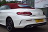 USED 2018 68 MERCEDES-BENZ C-CLASS 2.0 C 300 D AMG LINE PREMIUM PLUS 2d 242 BHP RED LEATHER - BURMESTER SOUND - RED ROOF - DIGITAL COCKPIT - 19"