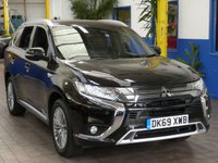 USED 2019 69 MITSUBISHI OUTLANDER 2.4 PHEV DYNAMIC SAFETY 5d 222 BHP APP SAT NAV LEATHER CAMERA PARKING SENSORS MITSUBISHI WARRANTY TILL SEPT 2024